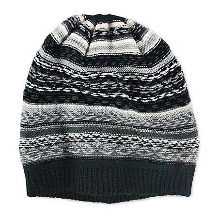Muk Luks Fair Isle Slouch Beanie