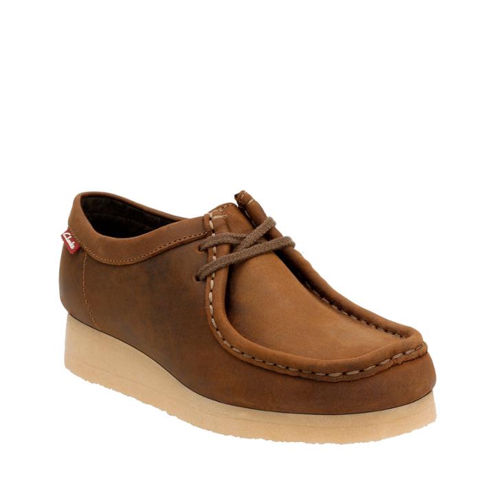 Clarks Padmora Leather Womens Oxford Shoes
