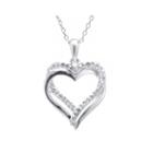 Crystal Sophistication&trade; Crystal Double Heart Pendant Necklace