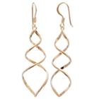 Gold Reflection 18k Gold Over Brass Drop Earrings
