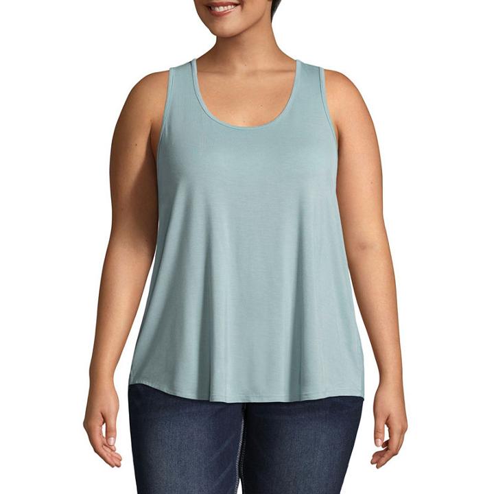 Arizona Knit Tank Top- Juniors Plus