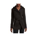 Liz Claiborne Belted Fleece Trench Pea Coat - Tall