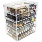 Sorbus Acrylic Cosmetic Makeup And Jewelry Storagecase Display(4 Large/2 Small Drawers)