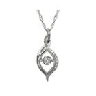 Love In Motion&trade; 1/5 Ct. T.w. Diamond 10k White Gold Pendant Necklace