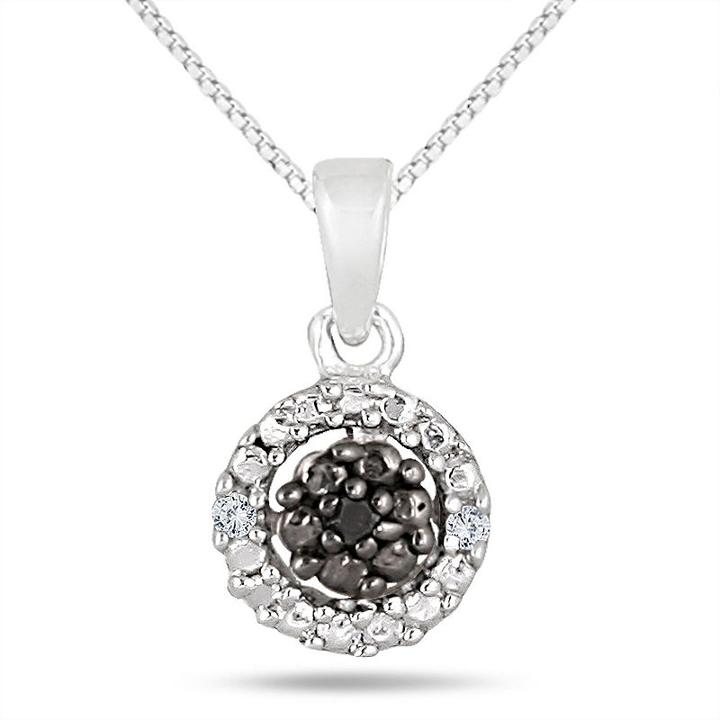 Womens 1/3 Ct. T.w. Black Diamond Pendant Necklace