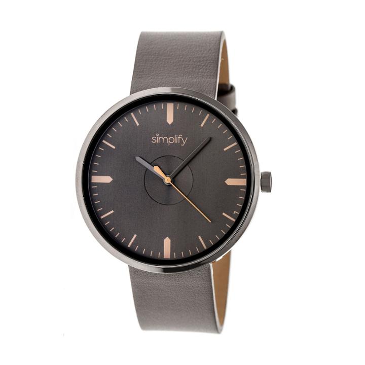 Simplify The 4500 Unisex Brown Strap Watch-sim4506