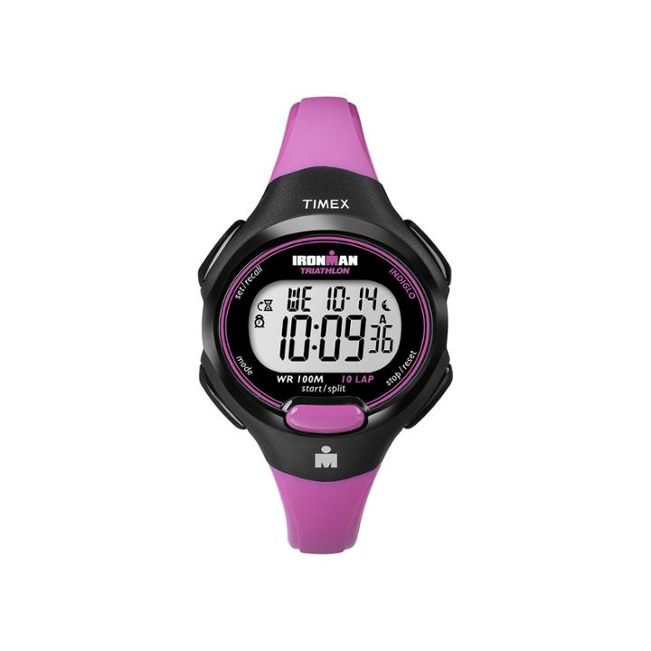Timex Womens Pink Resin Strap 10-lap Watch T5k5259j