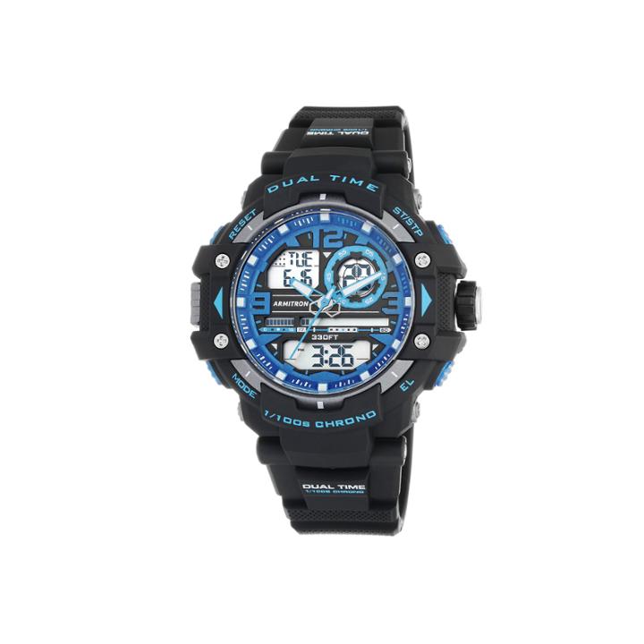 Armitron Mens Blue Strap Digital Watch