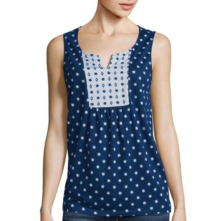 St. John's Bay Twin-print Tank Top