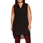 Worthington Sleeveless Button-front Shirt-plus