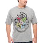 Hogwarts Crest Shrt Short Sleeve Harry Potter Graphic T-shirt-big And Tall