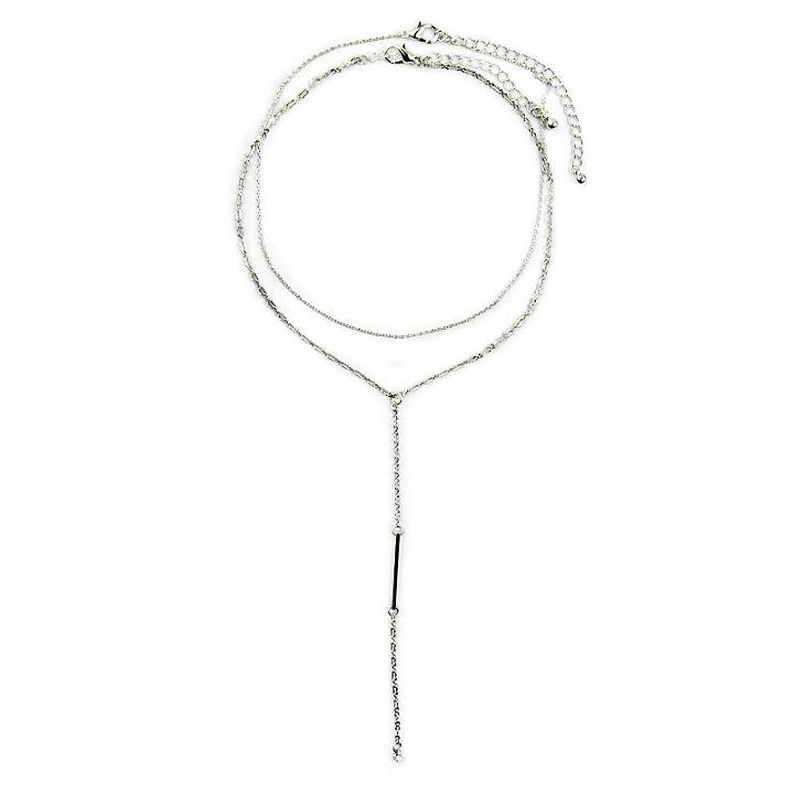 Carole Womens 2-pc. Clear Round Necklace Set