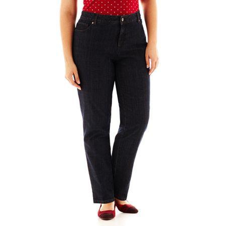 Liz Claiborne 5-pocket Slim-leg Jeans - Plus