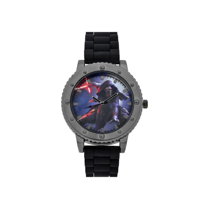 Star Warsmens Black Strap Watch