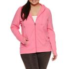 Xersion Long Sleeve Jersey Hoodie Plus