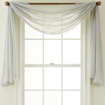 Royal Velvet Crushed Voile Scarf Valance
