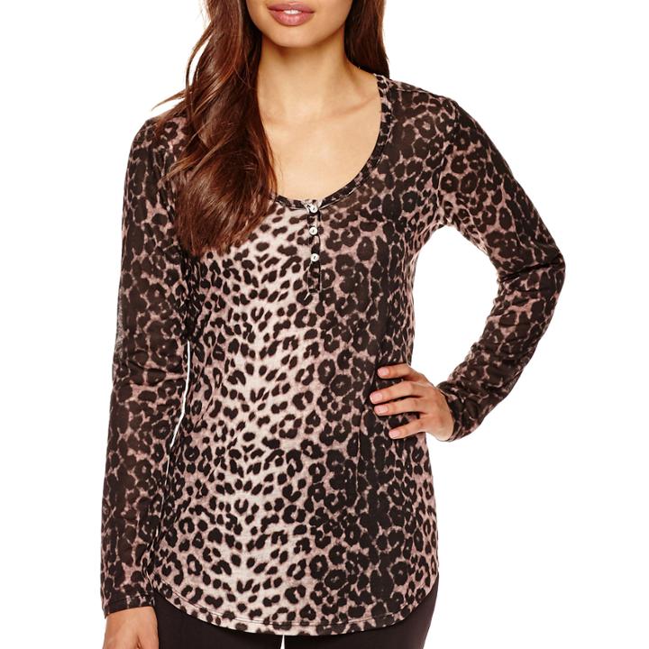 I Jeans By Buffalo Long-sleeve Print Top