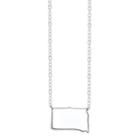 Footnotes Sterling Silver South Dakota State Necklace