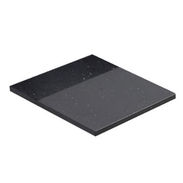 American Imaginations Xena Quartz Rectangle 14-in.w X 18.5-in. D Countertop In Black Galaxy