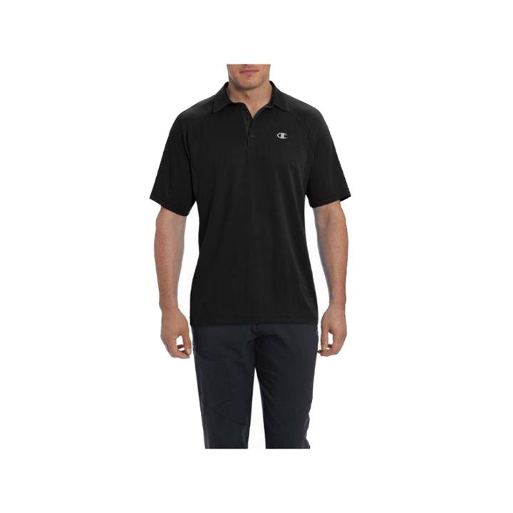 Champion Short Sleeve Solid Knit Polo Shirt