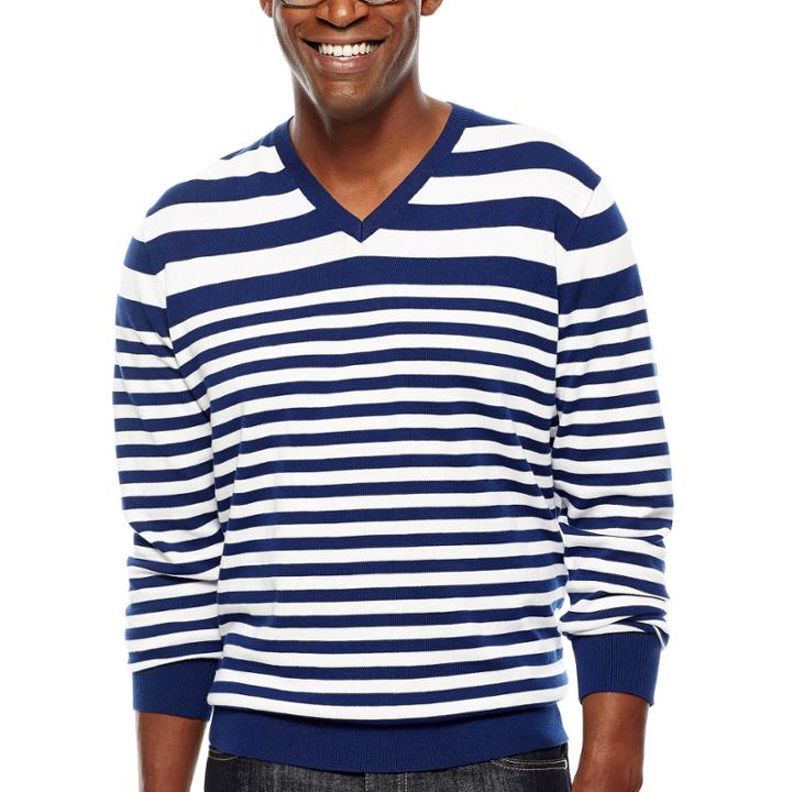 Claiborne Variegated Stripe Sweater