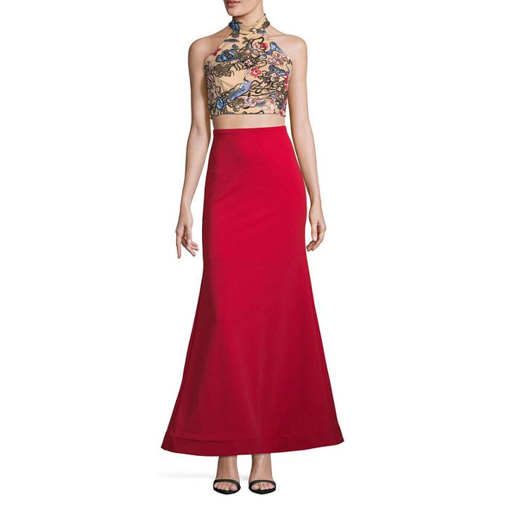 Social Code Sleeveless Embellished Dress Set-juniors
