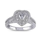 3/4 Ct. T.w. Diamond 14k White Gold Heart Ring