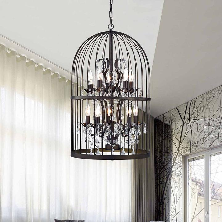 Warehouse Of Tiffany Rinee Ii Cage Chandelier