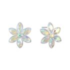 Liz Claiborne White 22mm Flower Stud Earrings