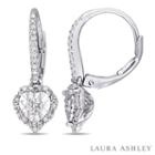 Laura Asley 1/2 Ct. T.w. Genuine White Diamond Drop Earrings