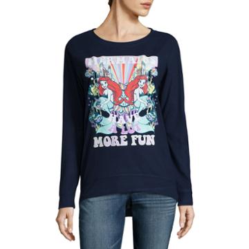 The Little Mermaid Brushed Fleece Sweatshirt- Juniors