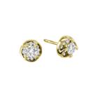 Ct. T.w. Diamond Stud Earrings In 14k Yellow Gold