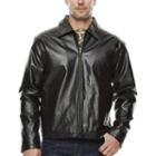 Straight-bottom Split Nappa Leather Jacket