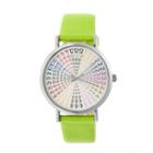 Crayo Unisex Green Strap Watch-cracr4301