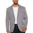 Jf J.ferrar Navy Stretch Knit Classic Fit Sport Coat - Big And Tall