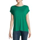 Liz Claiborne Short Sleeve Shine Trim T-shirt