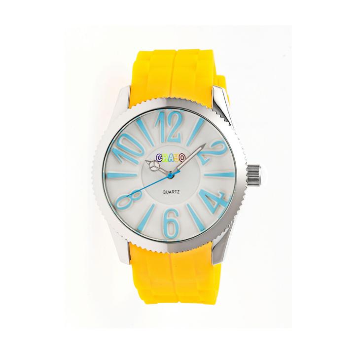 Crayo Womens Magnificent Yellow Strap Watch Cracr2903