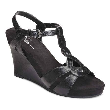 A2 By Aerosoles Stone Plush Wedge Sandals