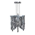 Fiona Collection 1 Light Mini Chrome Finish Crystal Pendant