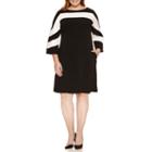 Danny & Nicole 3/4 Sleeve Sheath Dress-plus