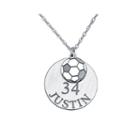 Personalized Soccer Double-charm Necklace