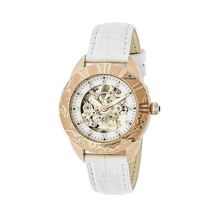Empress Unisex White Strap Watch-empem1106