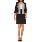 Studio 1 3/4 Sleeve Jacket Dress-petites