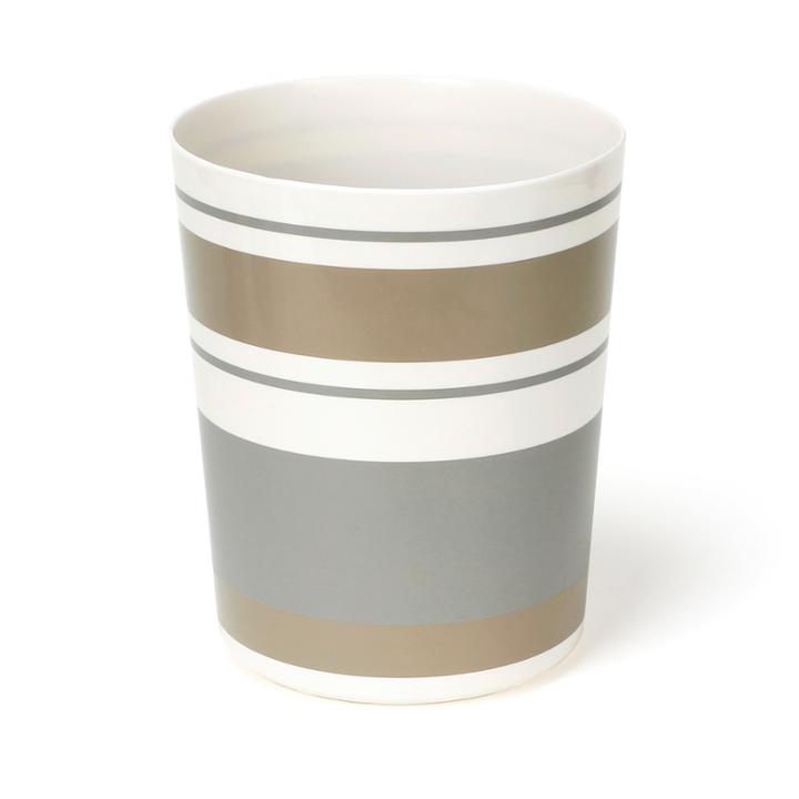 Saturday Knight Colorware Stripe Waste Basket