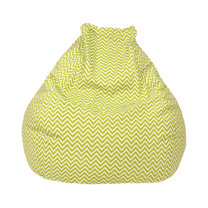 Cotton Zigzag Teardrop Beanbag