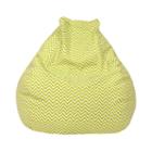 Cotton Zigzag Teardrop Beanbag