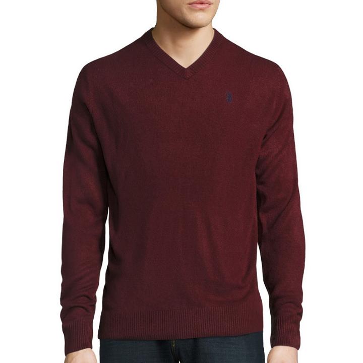 U.s. Polo Assn. Long-sleeve V-neck Sweater