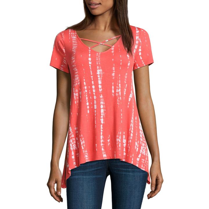 A.n.a Short Sleeve T-shirt-womens Petites