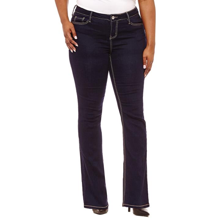 Hydraulic Curvy Fit Bootcut Jeans-juniors Plus