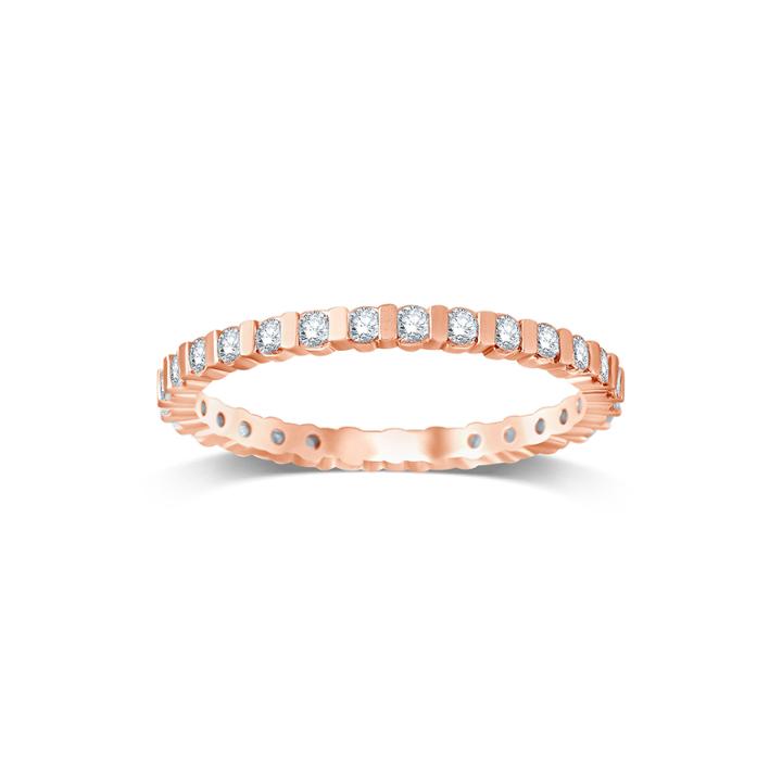1/2 Ct. T.w. Diamond 14k Rose Gold Eternity Band
